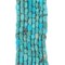 TheBeadChest Faceted Turquoise Stone Beads 6x4mm Afghanistan Blue Gemstone 16 Inch Strand